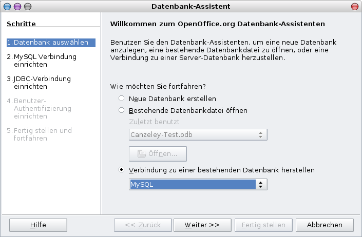 Datenbank-Assistent 1