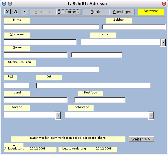 Personen-Adresse